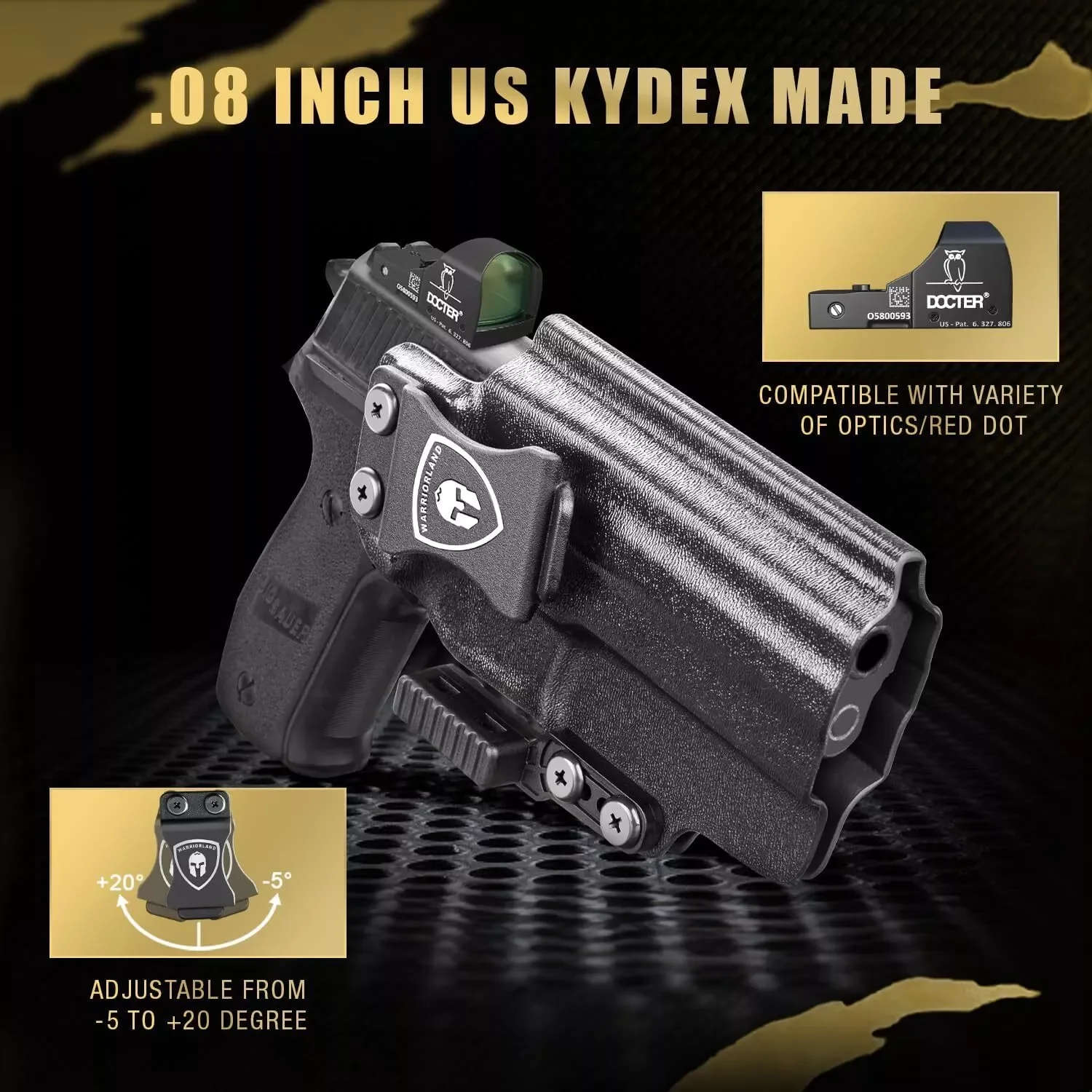 SIG P226 Legion funda IWB Kydex para óptica y punto rojo - imagen 2