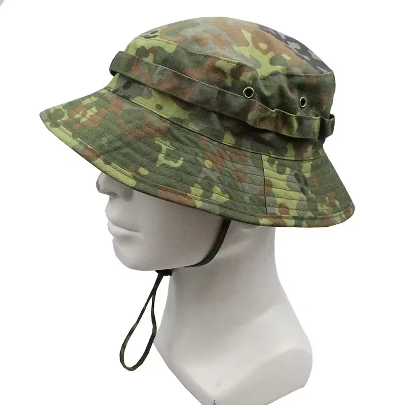 Sombrero camuflaje táctico protección solar para senderismo y pesca - imagen 2