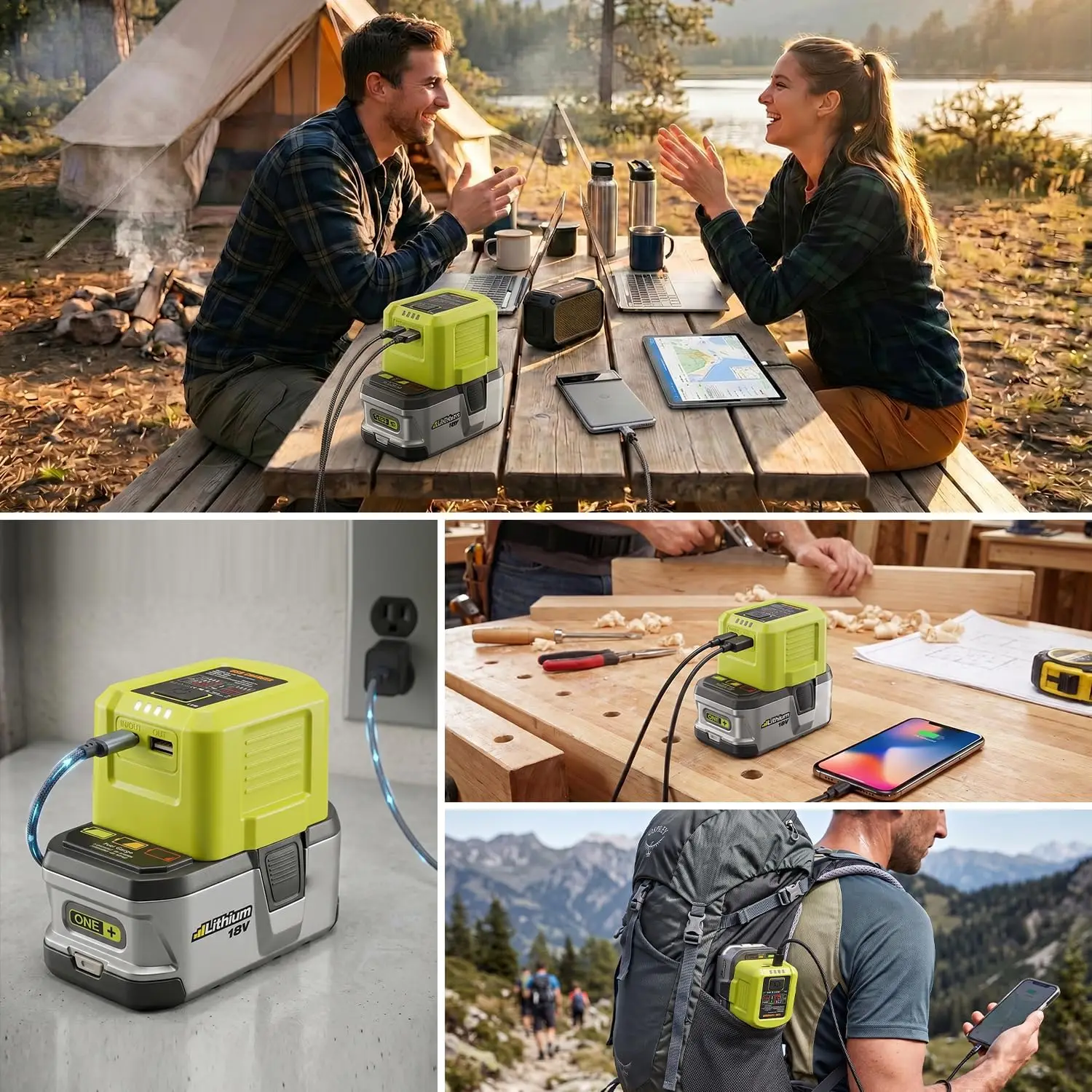 Estación de carga portátil USB-C de 100 W para baterías de 18 V - imagen 5