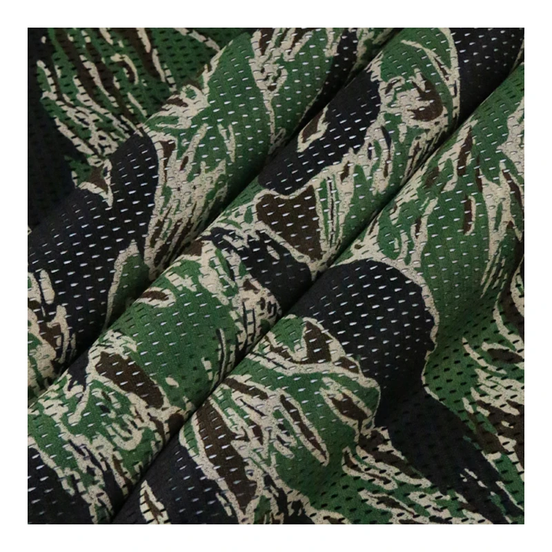 Bandana táctica camuflaje Miami Tiger Strip malla ojo de pájaro