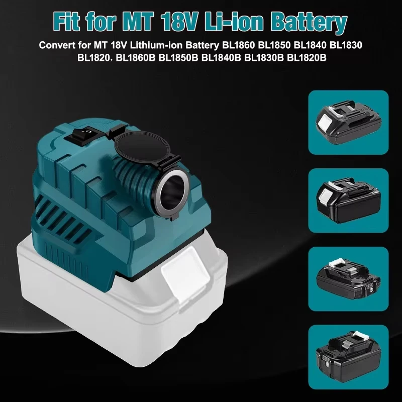 Adaptador 18V a 12V Baterías Makita, Milwaukee, Dewalt – 20A USB-C - imagen 4