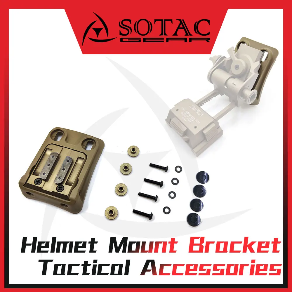SOTAC-GEAR Soporte montaje NVG nocturna para casco táctico PVS14