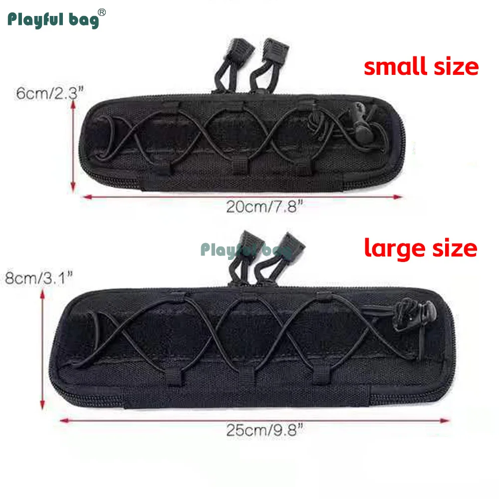 Funda cuchillo MOLLE con cremallera, bolsa táctica para hoja - imagen 3