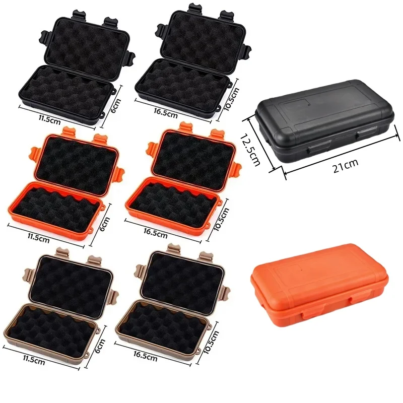 Caja de supervivencia impermeable estanco – Contenedor plástico outdoor táctico - imagen 2
