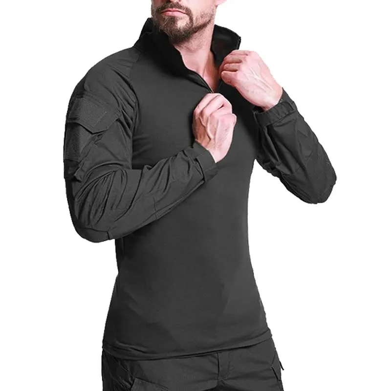 Camisa táctica ripstop manga larga cremallera frontal camuflaje - imagen 5
