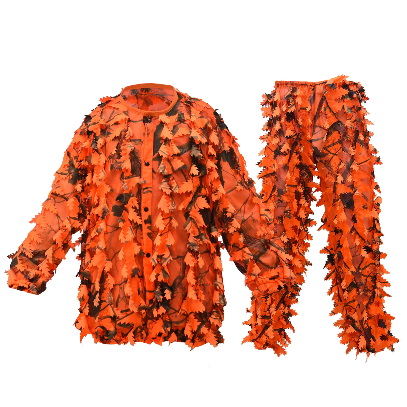 Traje Ghillie Boinic camuflaje hojas arce rojo secado rápido - imagen 3