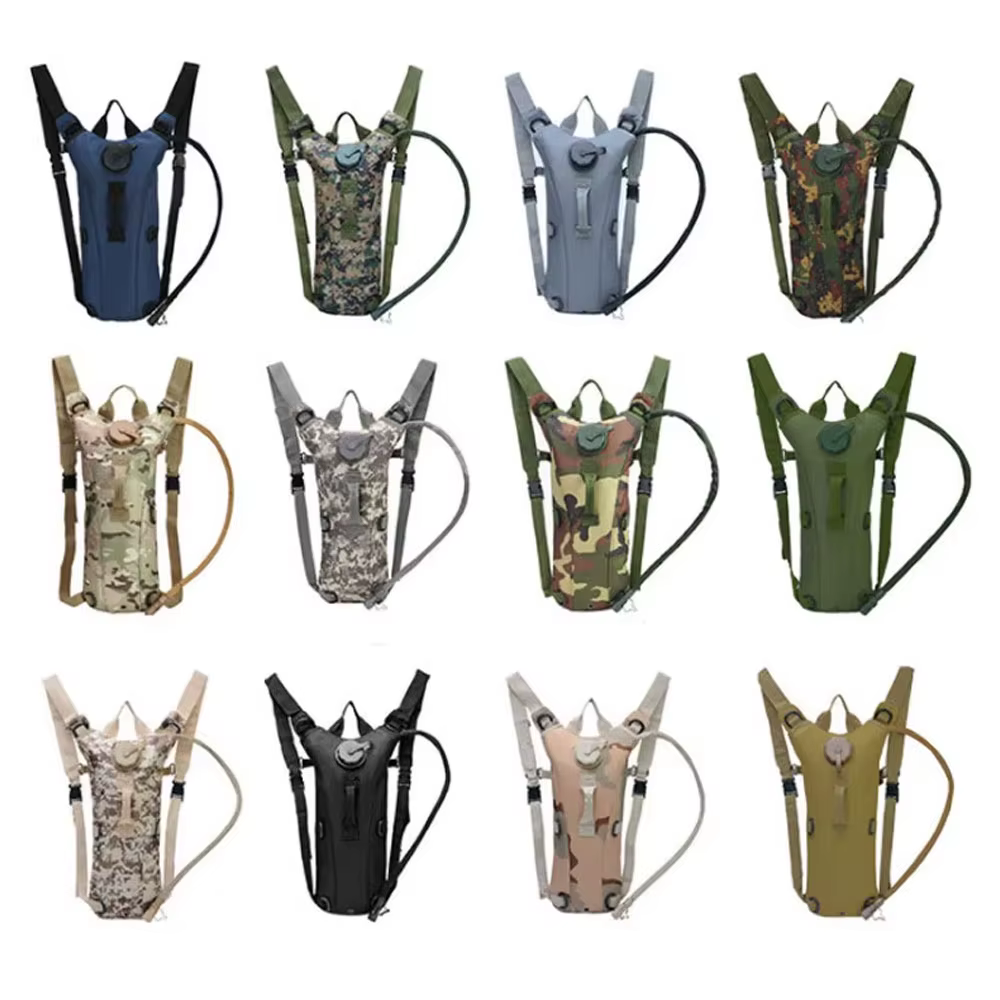Mochila de hidratación táctica camuflaje para montaña y deporte