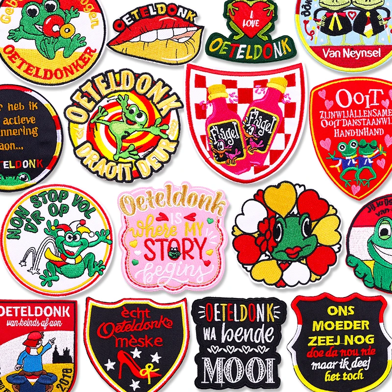 Parche bordado Oeteldonk para planchar y coser – emblema carnaval
