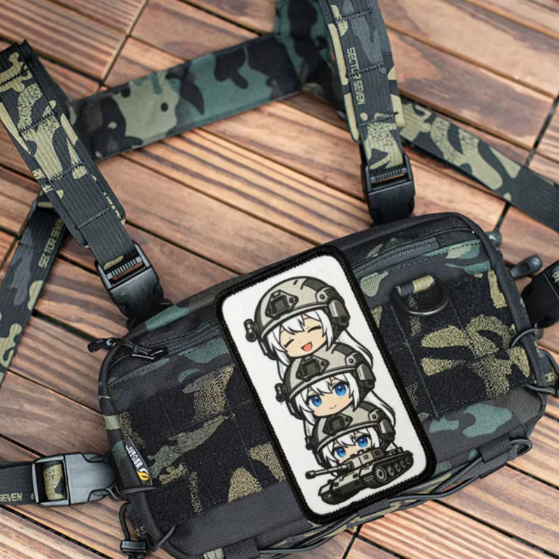 Parche táctico anime con insignia moral gancho y bucle para ropa - imagen 3