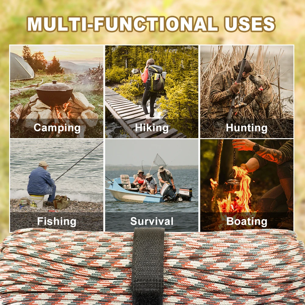 Paracord resistente para supervivencia, camping y manualidades - imagen 5
