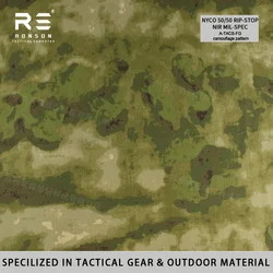 Tela de camuflaje A-TACS-FG Woodland ripstop WR IRR grado militar