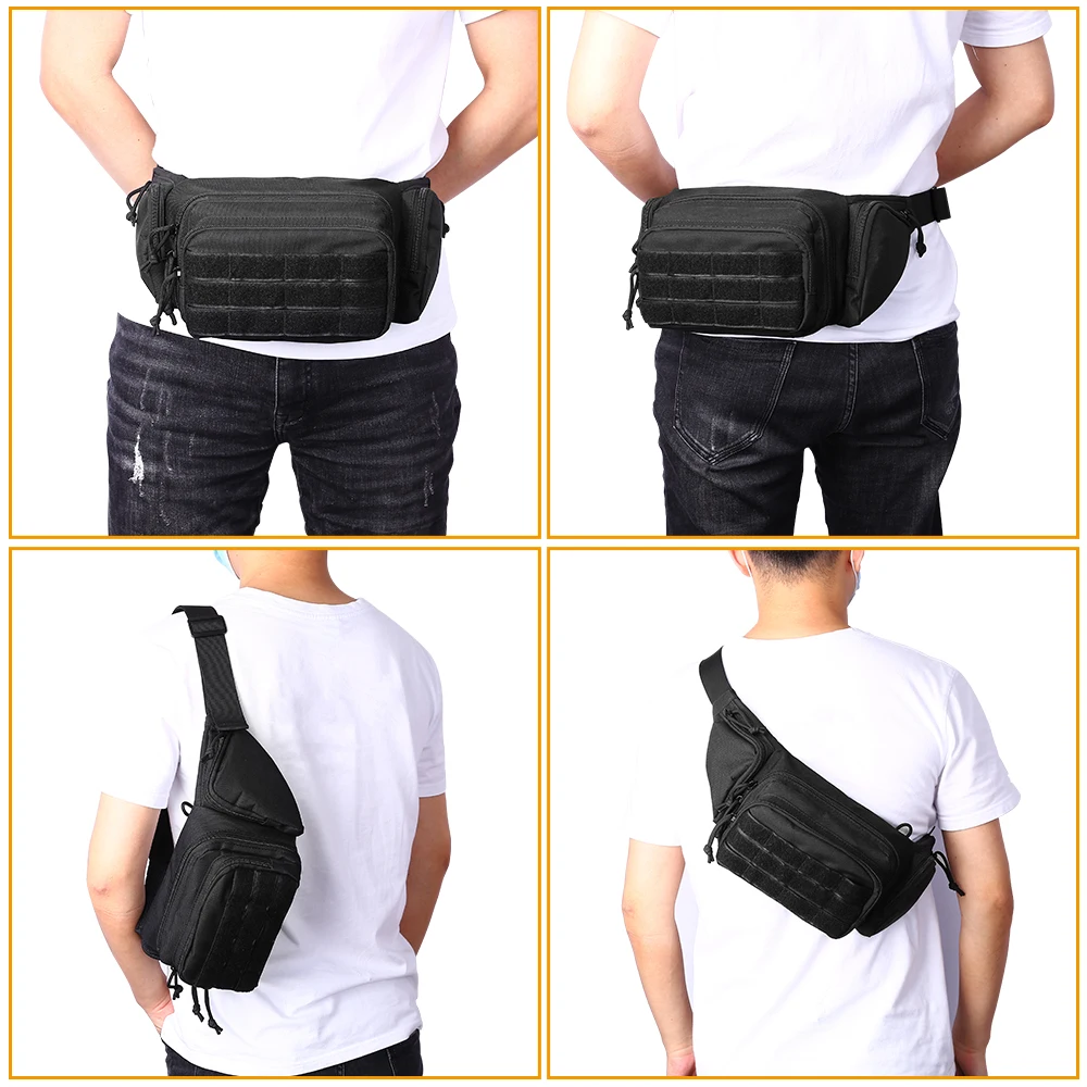 Funda táctica pistola oculta EDC con bolsa cargador y riñonera - imagen 3