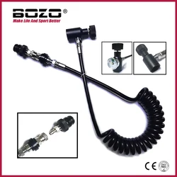 Manguera HPA flexible de bobina con conexión rápida para airsoft