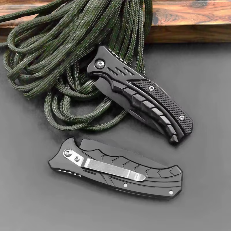 Cuchillo de bolsillo plegable acero inoxidable fino multiherramienta - imagen 5