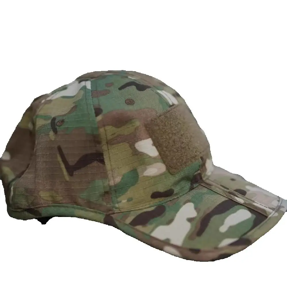 Gorra táctica plegable marrón lobo negro – senderismo y combate - imagen 5
