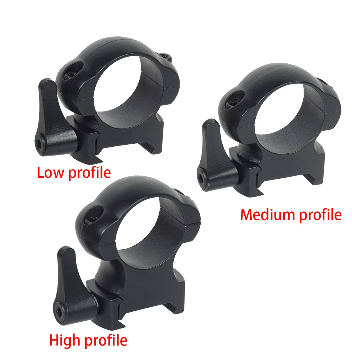 Anillo Picatinny para visor y linterna táctica rifle - imagen 5