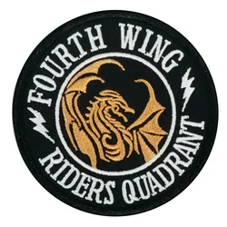 Parche táctico Fourth Wing Riders termoadhesivo para ropa y gorras