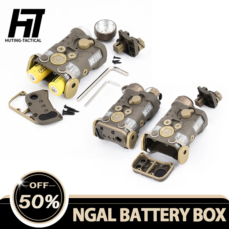 WADSN caja táctica PEQ15 para NGAL de airsoft en nailon