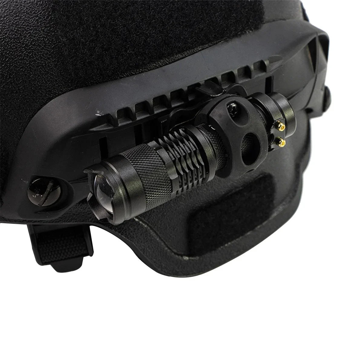 Soporte riel lateral para linterna – Montaje casco táctico 30mm - imagen 5