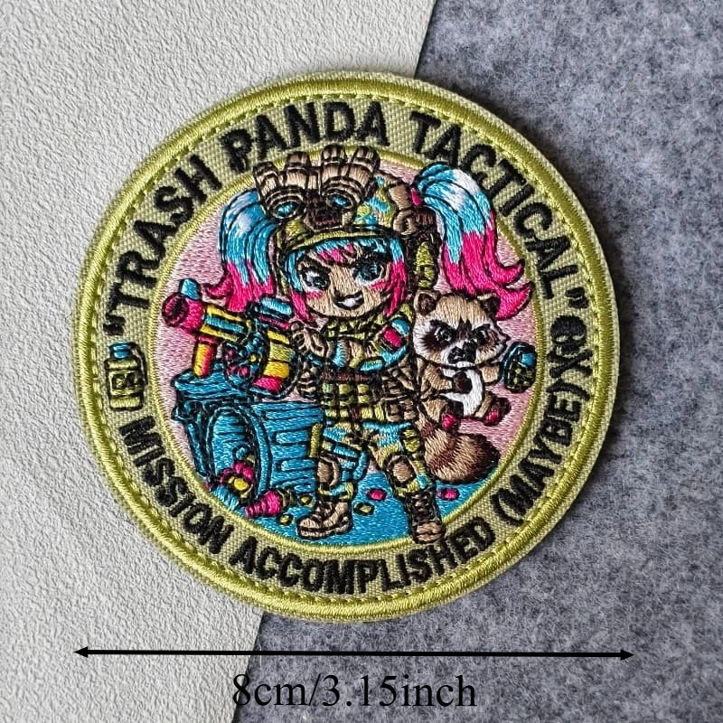 Parche táctico bordado estilo anime con velcro MOLLE para ropa - imagen 5