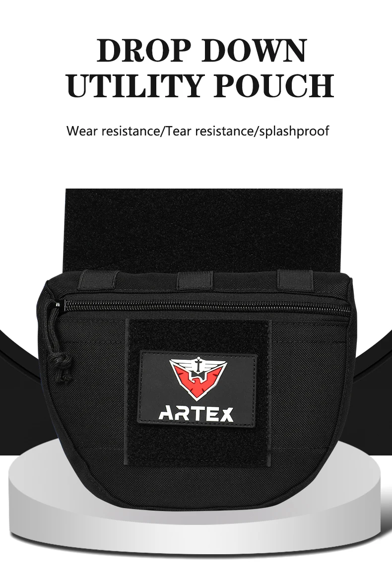 Bolsa táctica Molle para el pecho, chaleco CRM CRX