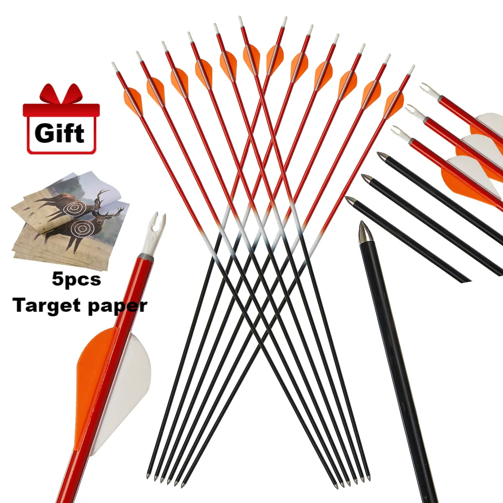 Flechas de carbono mixto con punta irreemplazable arco recurvo - imagen 4