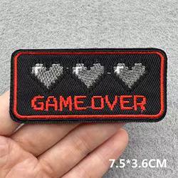 Parche bordado con eslogan de letras - para planchar ropa y mochila
