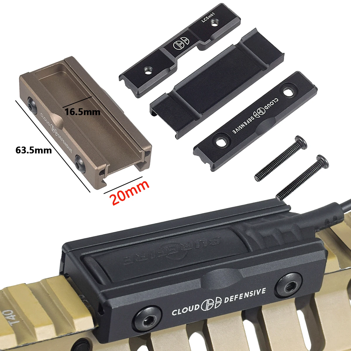SureFire M300/M600: linterna táctica para rifle con riel Picatinny - imagen 5