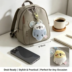 Colgante de peluche loro mini para bolsos y llaves, adorable