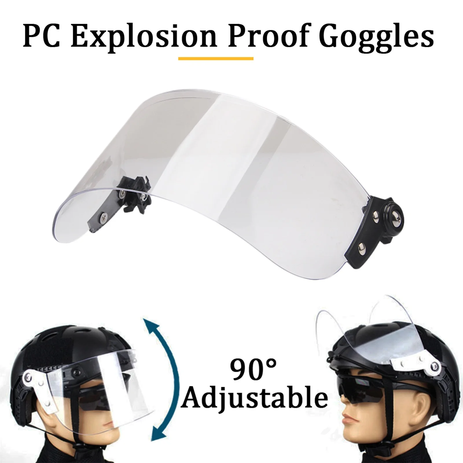 Casco táctico MICH 2000 con visera para airsoft y paintball - imagen 5
