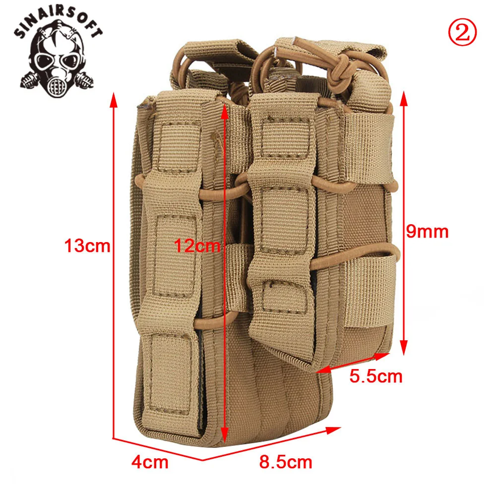 Bolsa táctica para cargador vista por delante