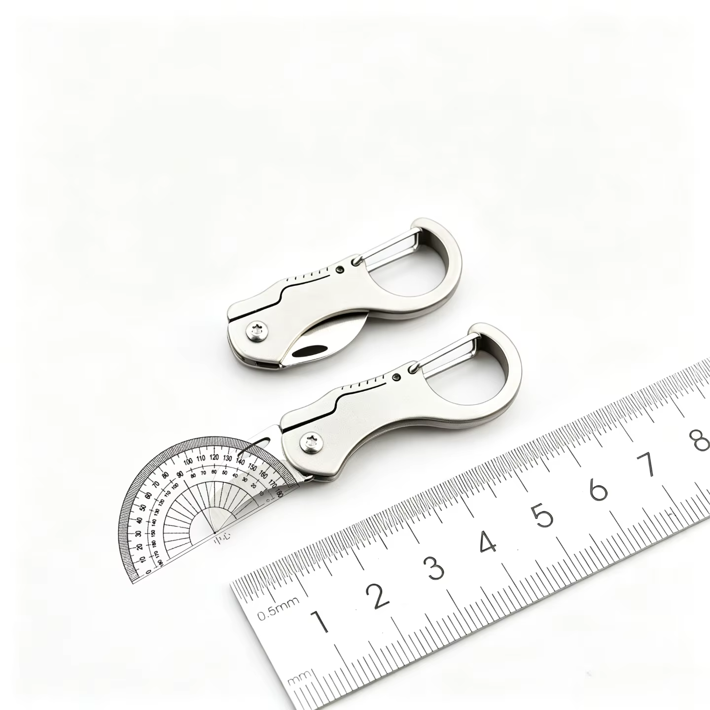 Navaja táctica EDC mini acero inoxidable con llavero - imagen 5