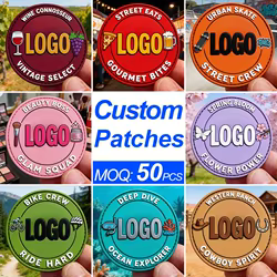 Parche PVC 3D personalizado impermeable velcro coser táctico