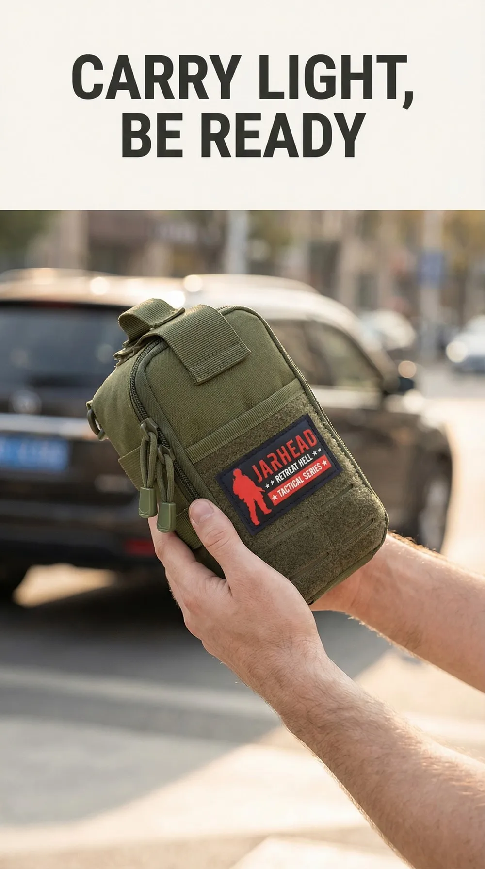 Bolsa táctica MOLLE compacta