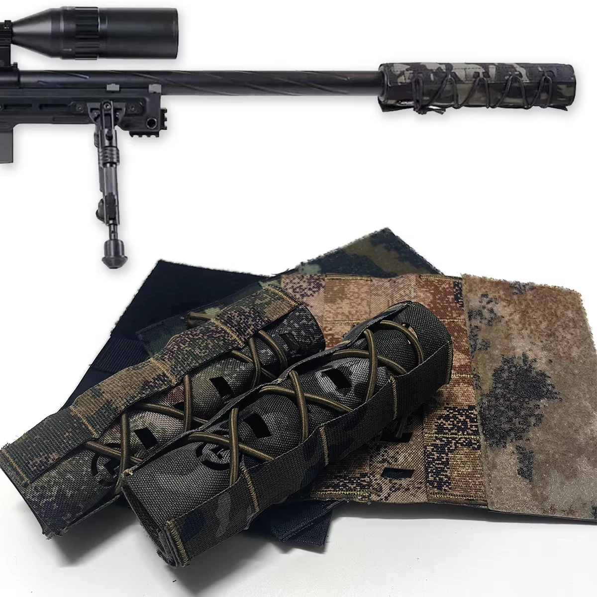 Funda para silenciador de rifle camuflaje resistente al calor