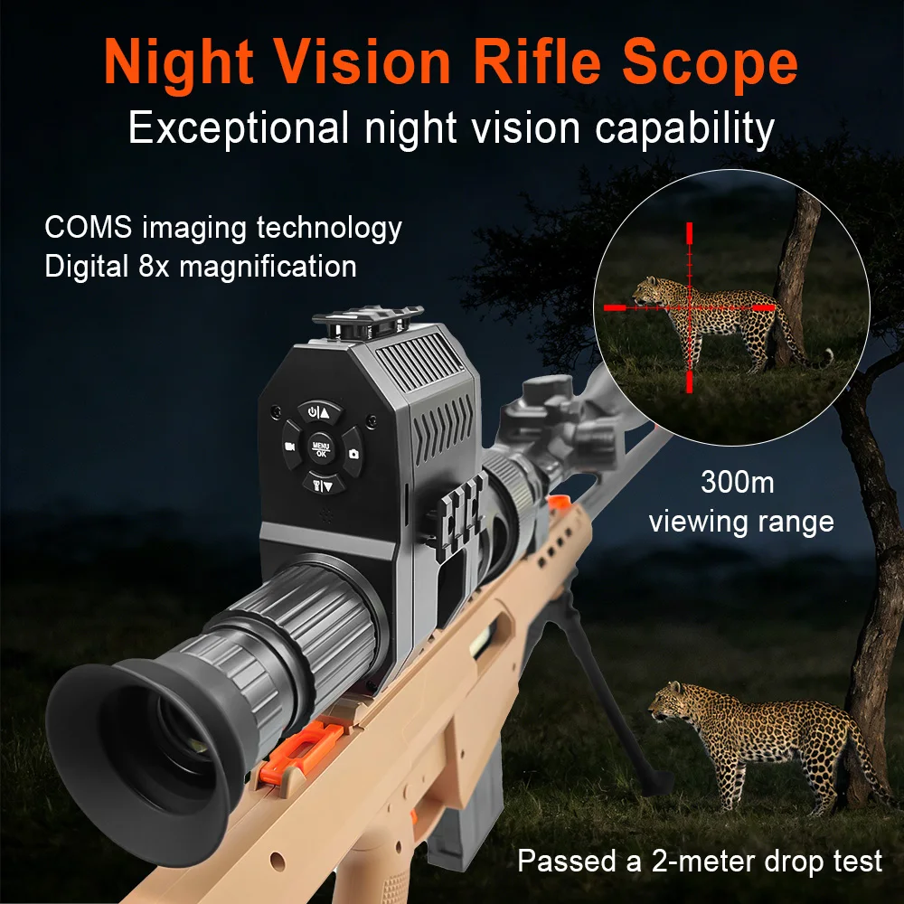 Visor nocturno infrarrojo telescópico con zoom variable para exterior - imagen 2