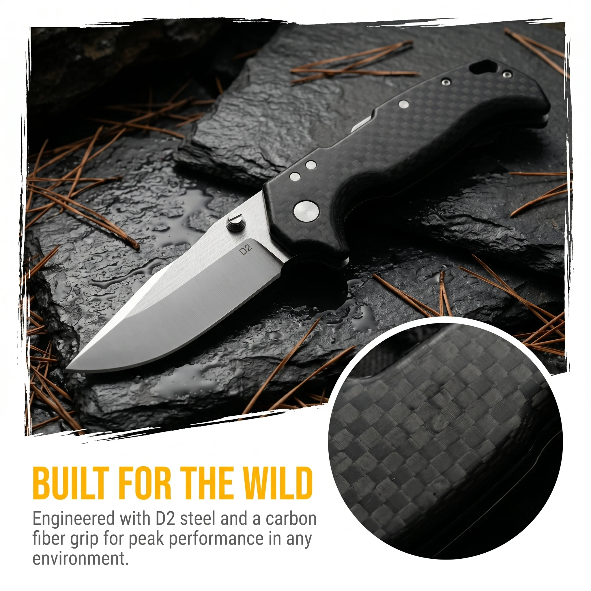 Cuchillo plegable táctico G10 multifunción para exterior y regalo - imagen 2