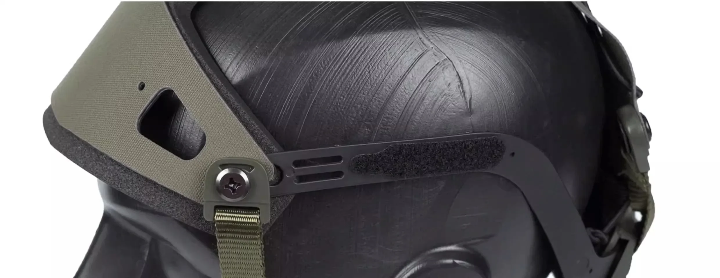Detalle del soporte y la sujeción