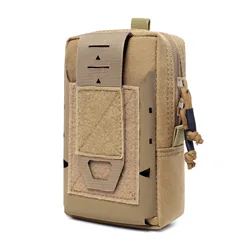 Bolsa táctica móvil nailon 1000D MOLLE EDC para acampar y senderismo