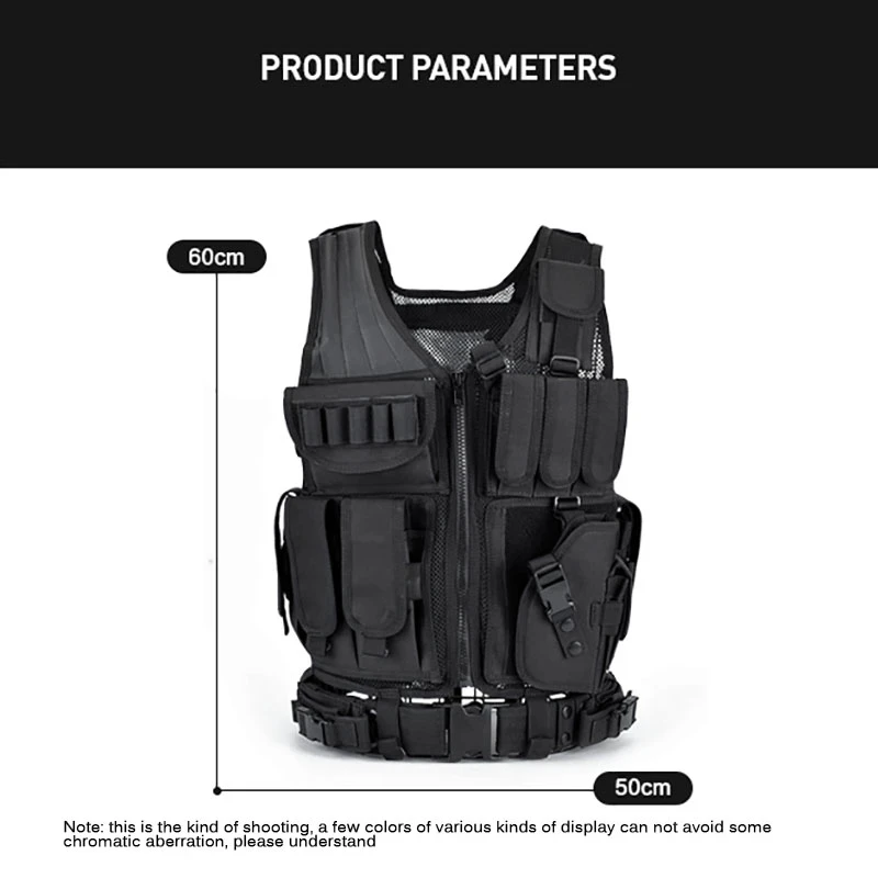 Chaleco táctico SWAT antibalas homologado – Ligero transpirable - imagen 3
