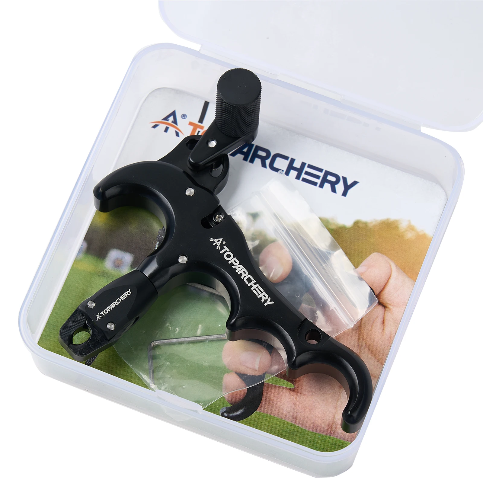 Toparchery Arco Compuesto 360 Liberación 4 Dedos Ajustable Caza Tiro - imagen 4