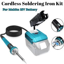 Soldador inalámbrico 60W para Makita 18V LXT con pantalla digital