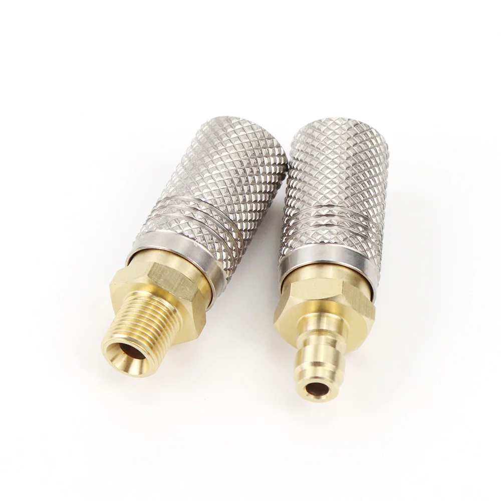 Adaptador carga aire rápido rosca macho-hembra alta flujo - imagen 2