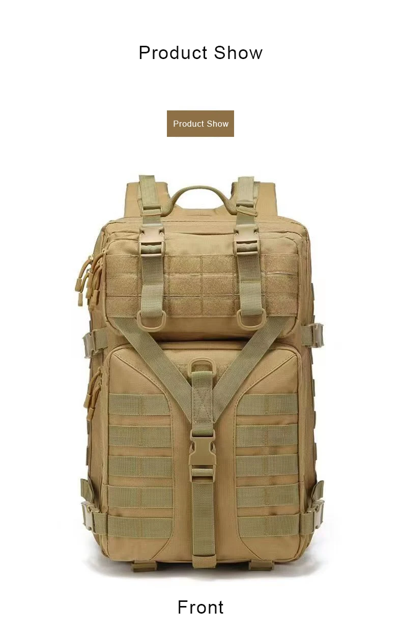 Detalle de la mochila y compatibilidad Molle
