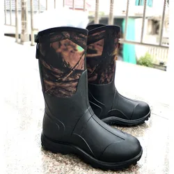 Botas de lluvia altas impermeables de neopreno antideslizantes