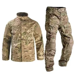 Milit uniforme táctico camuflaje hombre para senderismo y paintball