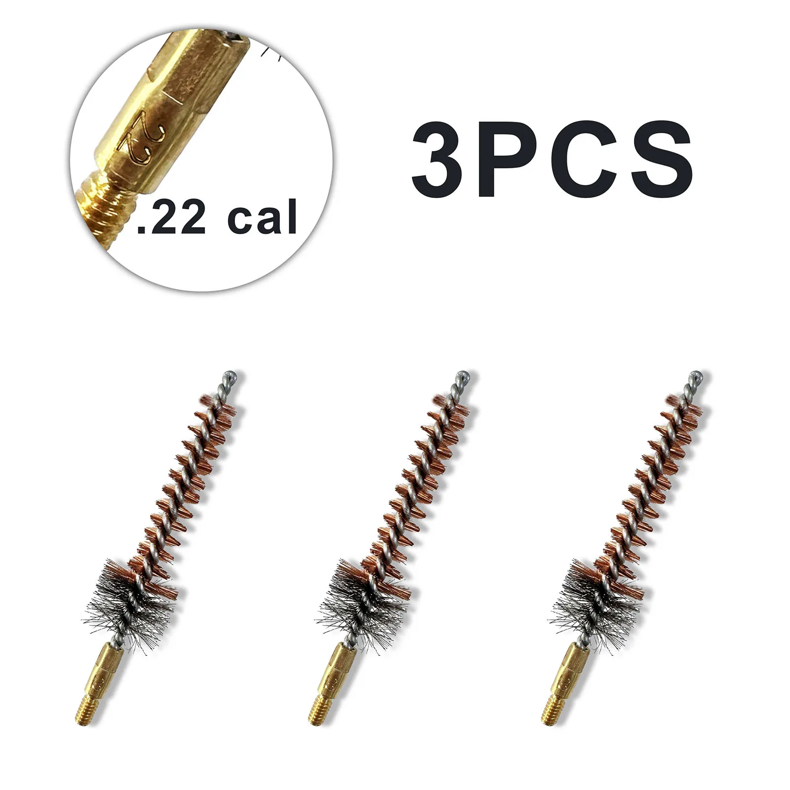 Cepillo de limpieza de pistola de latón para cámara y cañón - imagen 2