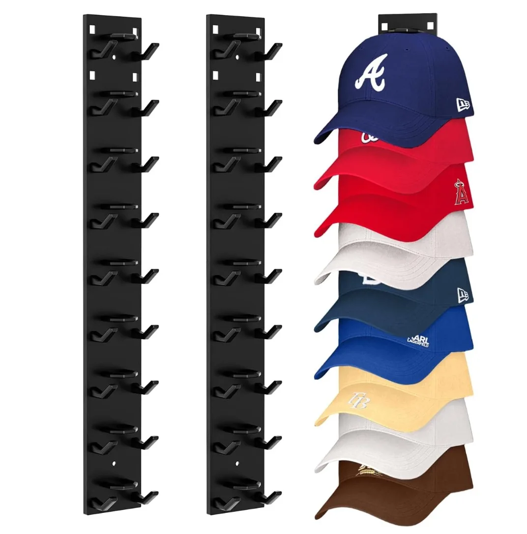 Organizador de gorras de béisbol adhesivo fuerte para puerta o armario - imagen 3