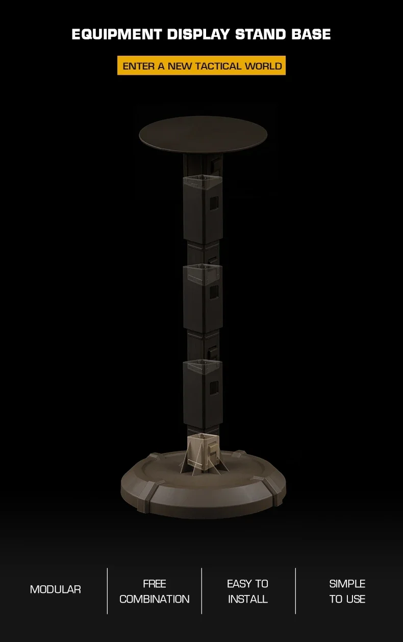 Soporte de exhibición para equipamiento táctico