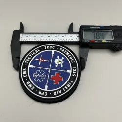 Parche táctico PVC de goma divertido para mochilas y bolsos